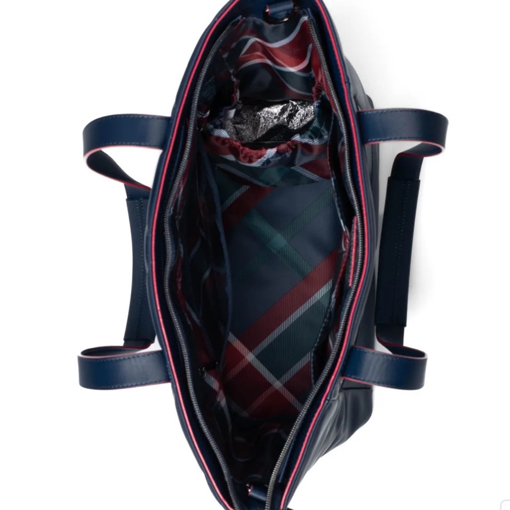 Lug Paddock Satin Luxe Vegan Leather Indigo Tote - Picture 5 of 5